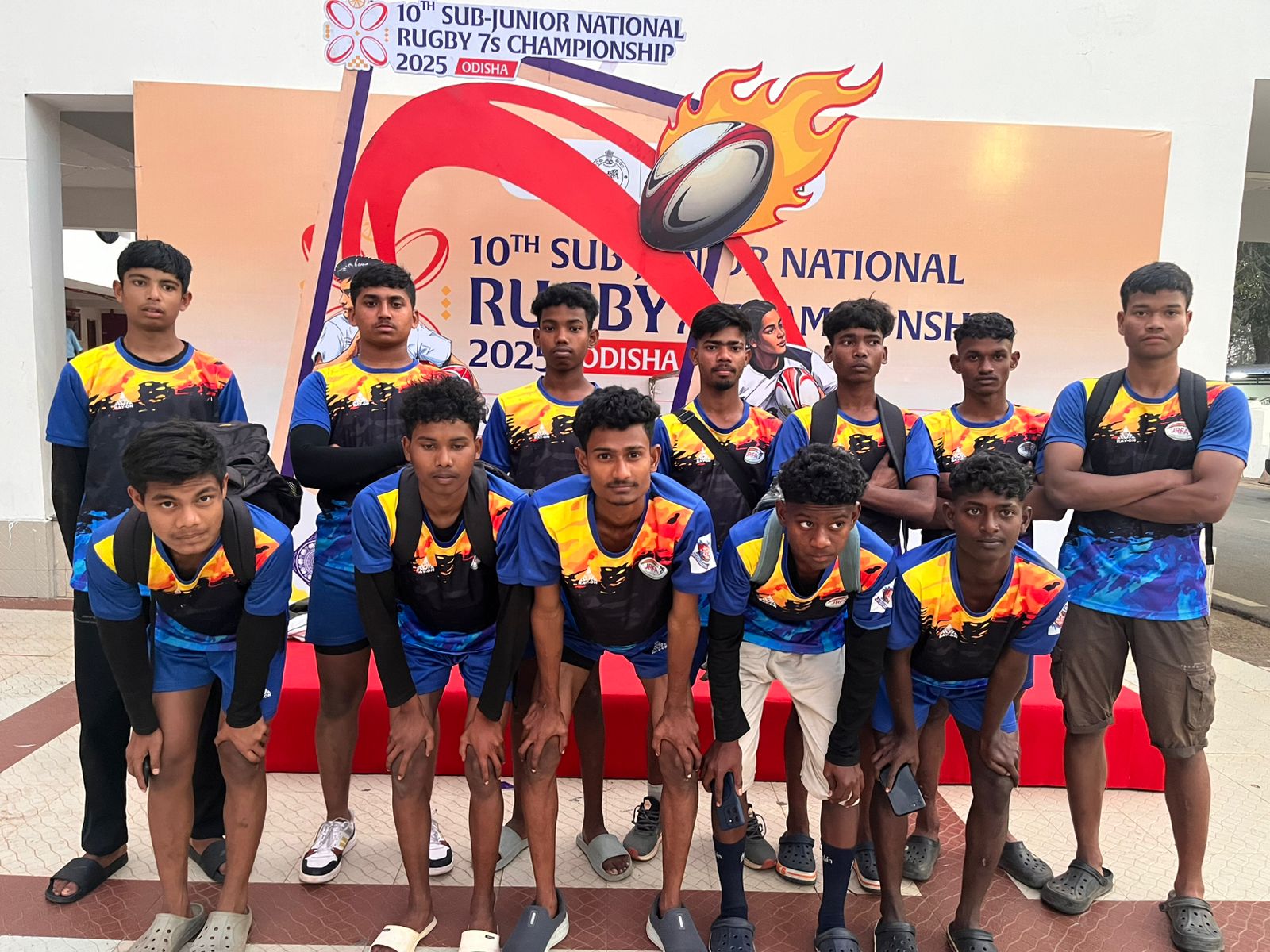 सब जूनियर नेशनल रग्बी चैंपियनशिप में भाग लेने भुवनेश्वर पहुँची झारखंड रग्बी टीम