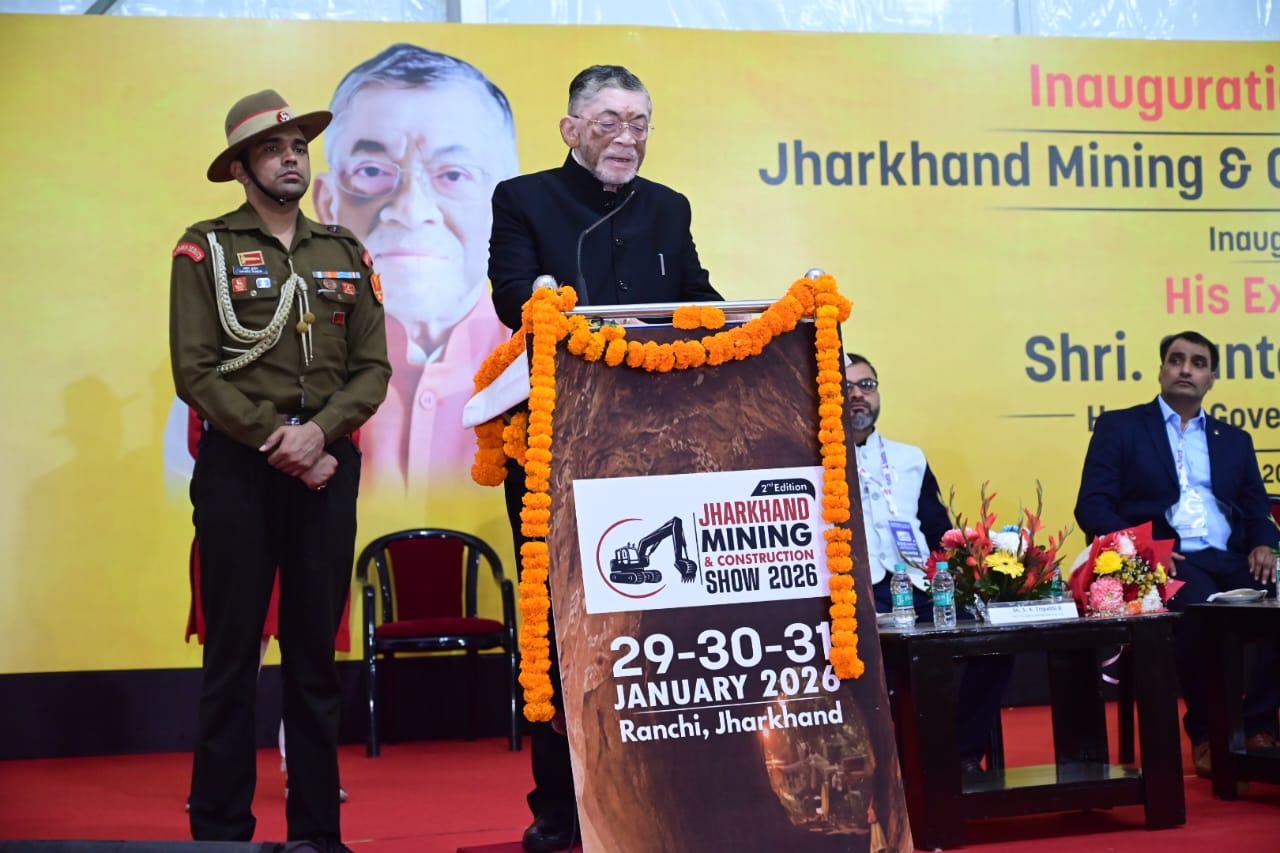 राज्यपाल ने झारखंड माइनिंग एवं कंस्ट्रक्शन शो–2026 का किया उद्घाटन, बोले—देश के खनन क्षेत्र में झारखंड की भूमिका अहम